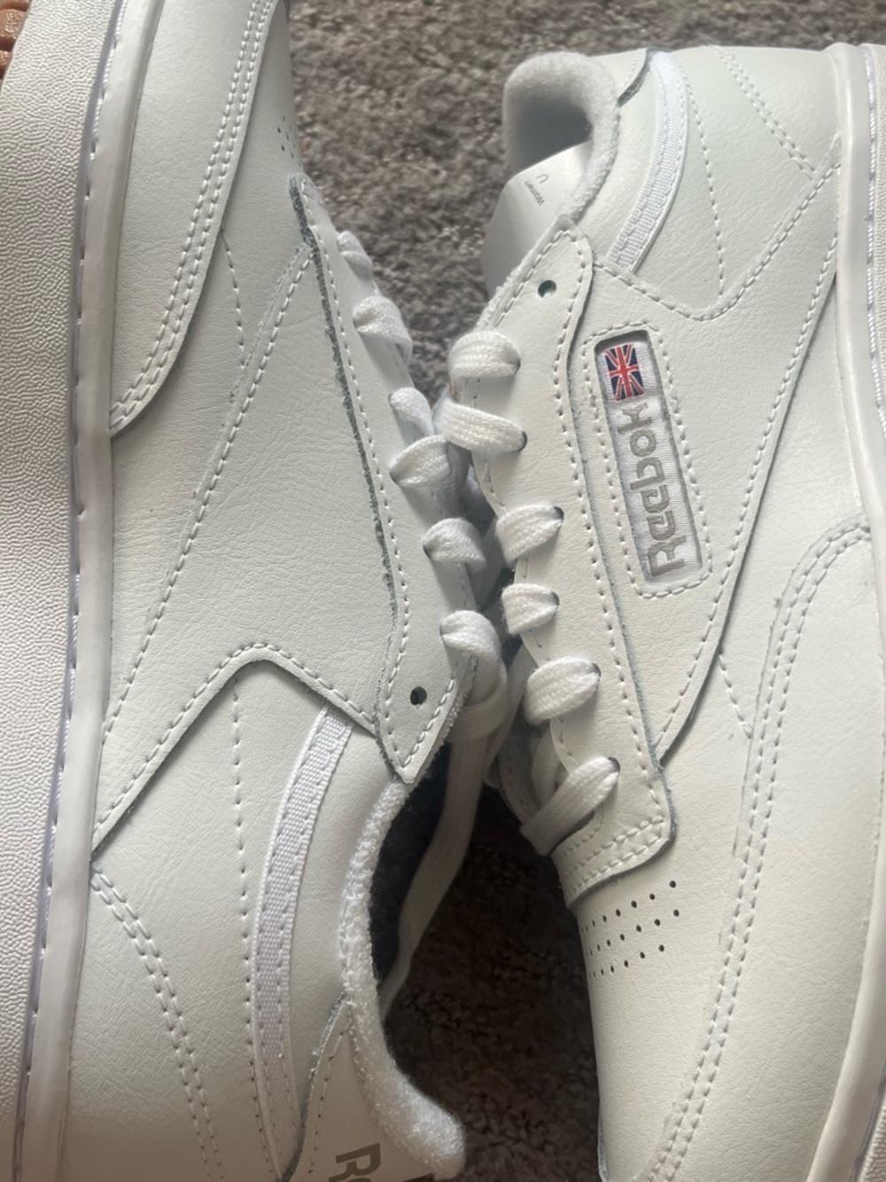 Reebok White Classic Leather Low-Top Sneakers 7w